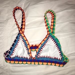 Zaful Crochet Bikini Top